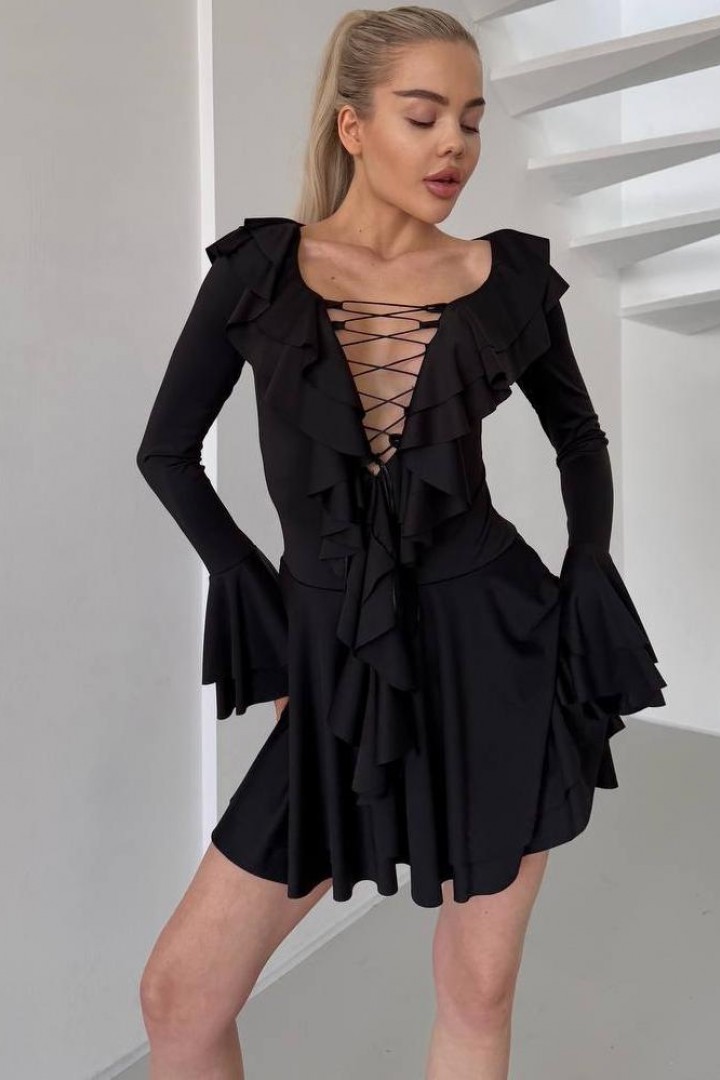 Платье с воланами  MSM-264A550