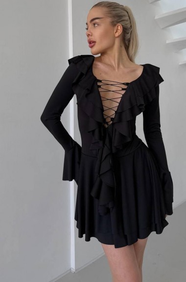 Платье с воланами  MSM-264A550