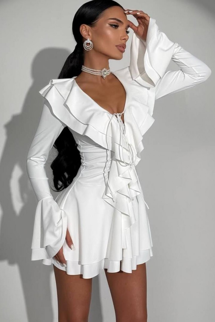 Платье с воланами  MSM-264A550