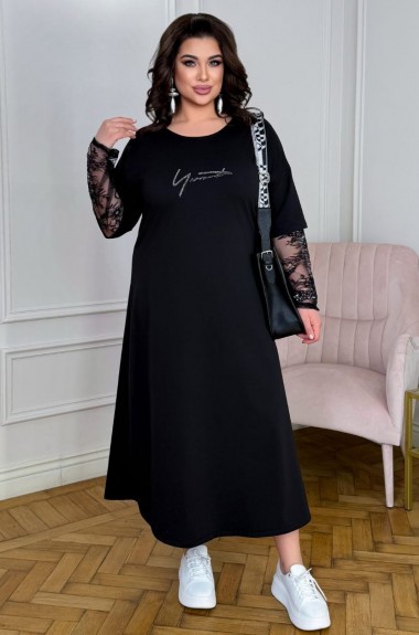 Платье с кружевными рукавами ZP-1341A570