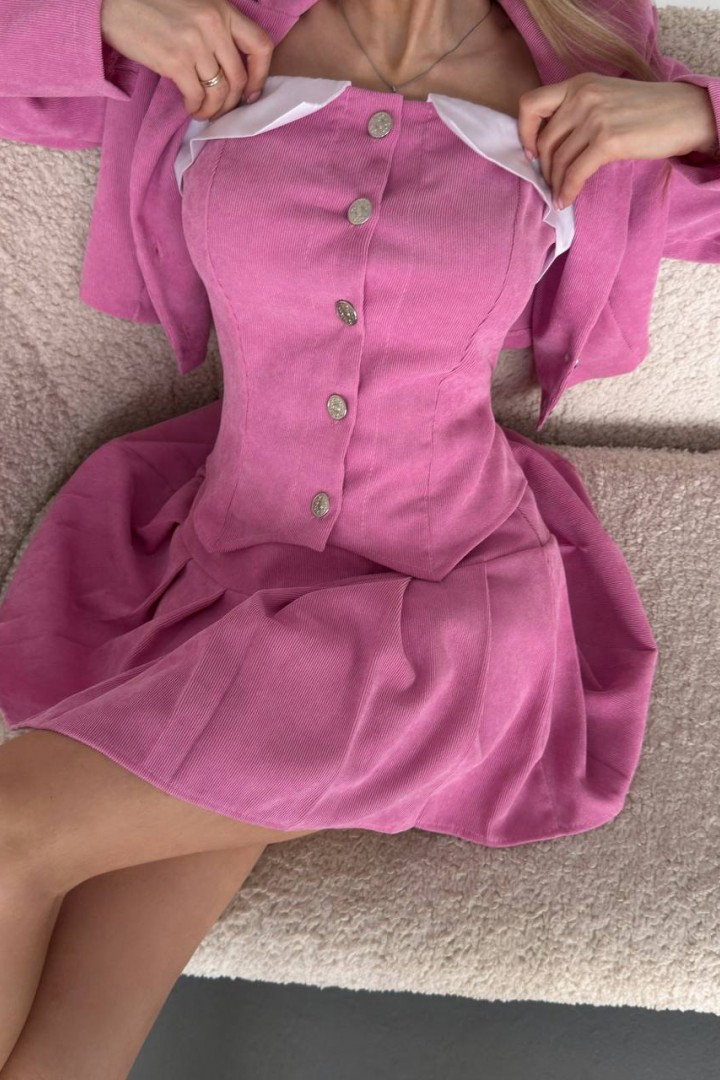 Костюм тройка вельветовый  MSM-294A650