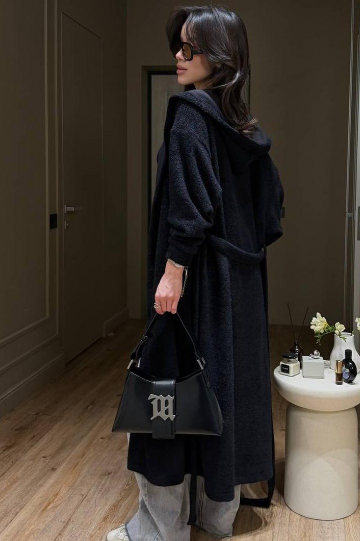 Кардиган альпака с капюшоном  MSM-289A780