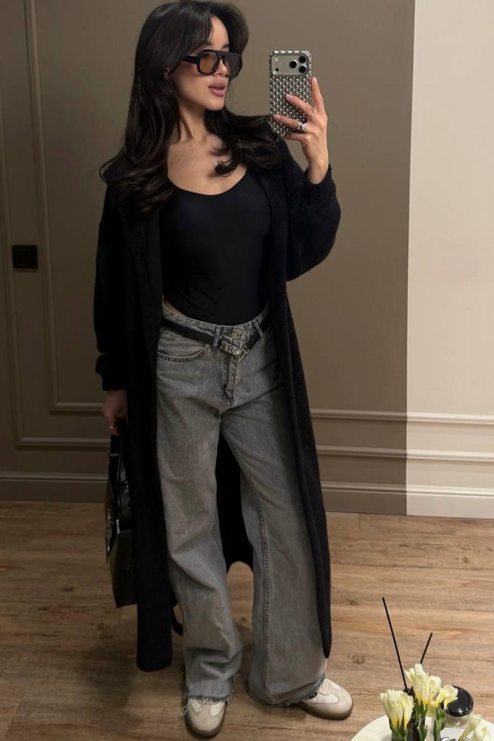 Кардиган альпака с капюшоном  MSM-289A780