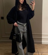 Кардиган альпака с капюшоном  MSM-289A780