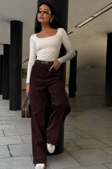 Вельветовые брюки   AMU-1962.962A399