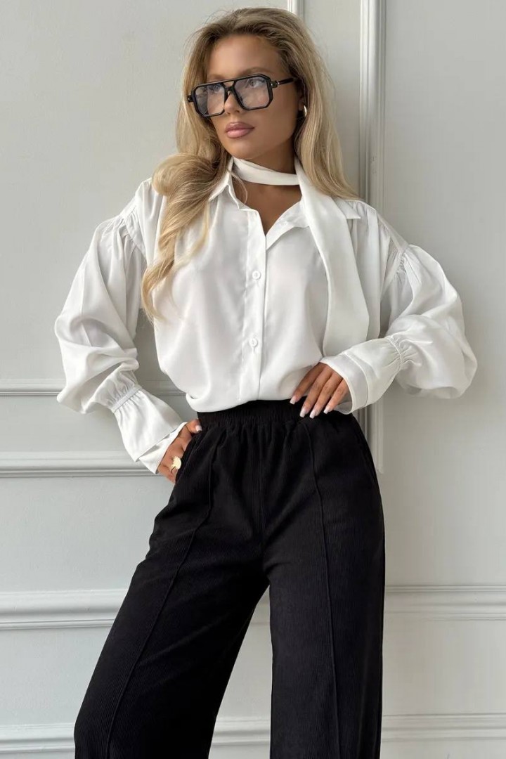 Вельветовые брюки на резинке  AMU-961A350