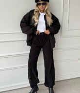 Вельветовые брюки на резинке  AMU-961A350