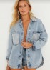 Джинсовая куртка-сорочка AMU-475A1150