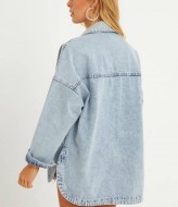 Джинсовая куртка-сорочка AMU-475A1150