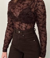 Лонгслив  ажурный AMU-1485A425