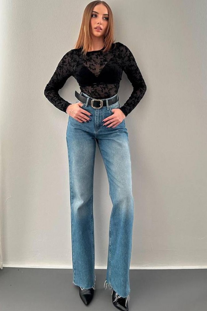 Лонгслив  ажурный AMU-1485A425