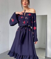 Сукня з  широкими рукавами  SOL-2600A300 