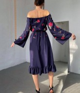 Сукня з  широкими рукавами  SOL-2600A300 