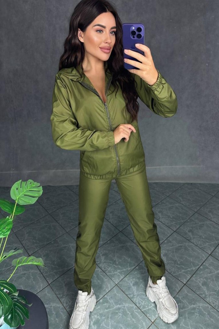 Женский спортивный костюм плащевка   IPO-619A450