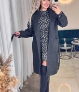 Пальто женское с поясом POK-660A930