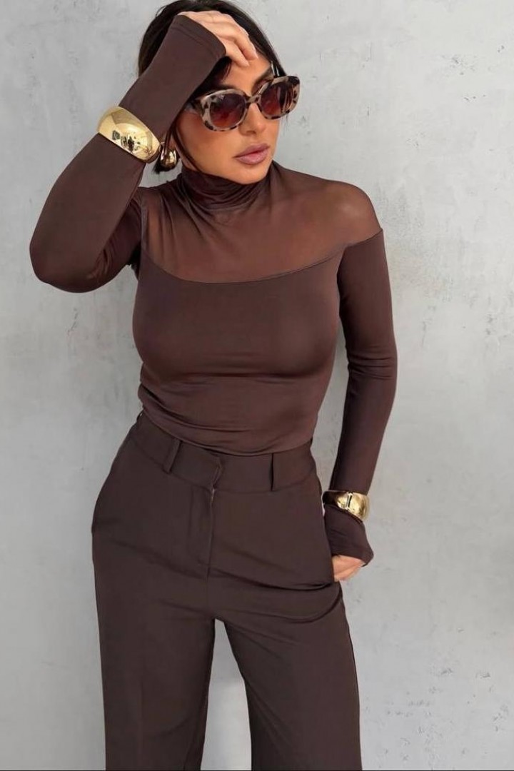 Лонгслив с сеткой   RK-913A400