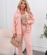 Вельветовый брючный костюм женский  CUR-911A800