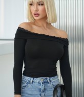 Лонгслив с открытыми плечами  SPL-7101A320