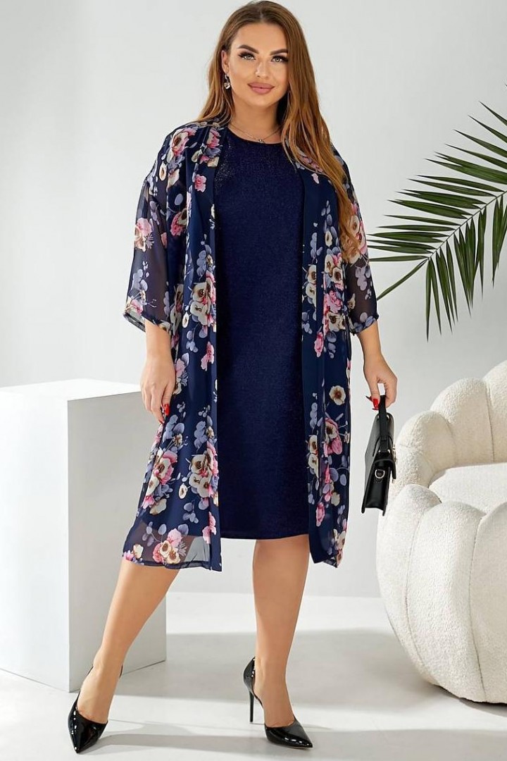 Платье с накидкой  AO-2440A480