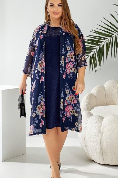 Платье с накидкой  AO-2440A480