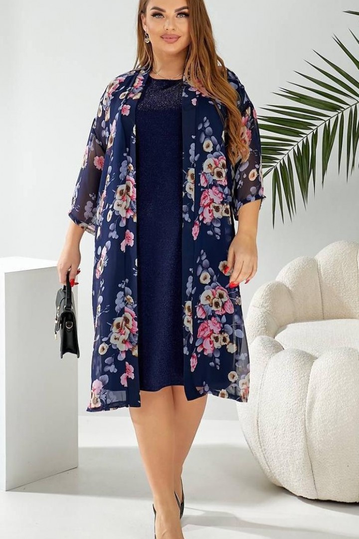 Платье с накидкой  AO-2440A480