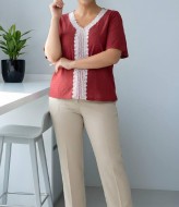 Блуза с кружевом  AO-2203A200