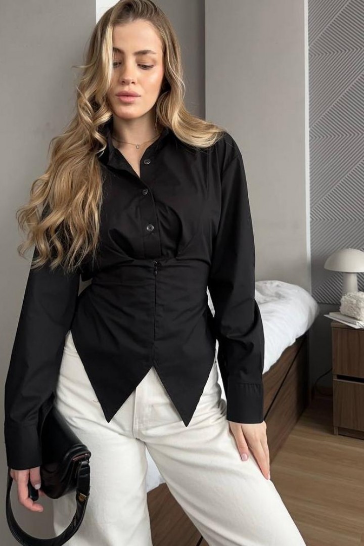 Комбинированная  блуза-рубашка  FL-2137A430