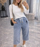 Джинсовые капри  JK-19115A450