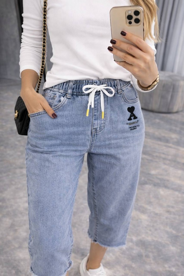 Джинсовые капри  JK-19115A450