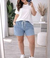 Джинсовые короткие шорты  JK-2006A350