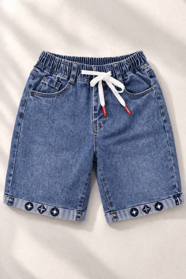 Джинсовые короткие шорты  JK-19123A399