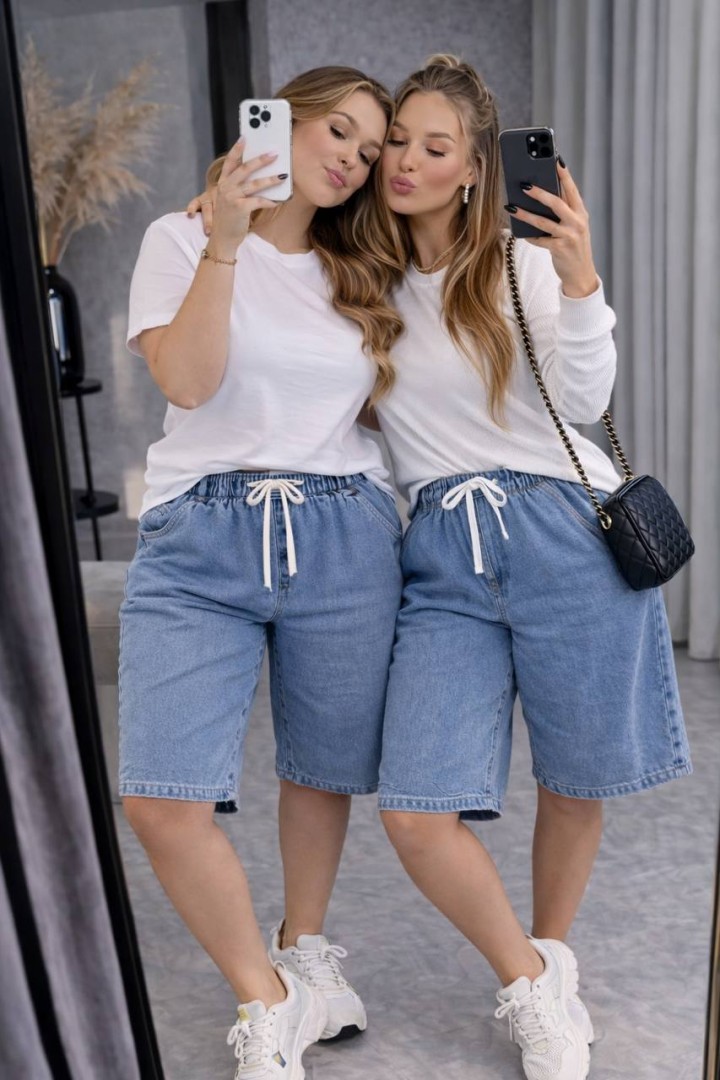 Широкие  шорты  JK-1717A450