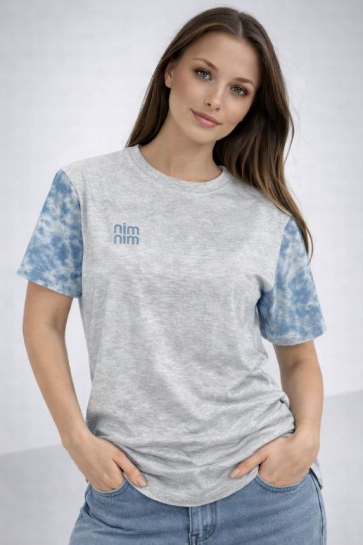 Футболка оверсайз с нашивкой MIK-2516.2515A199