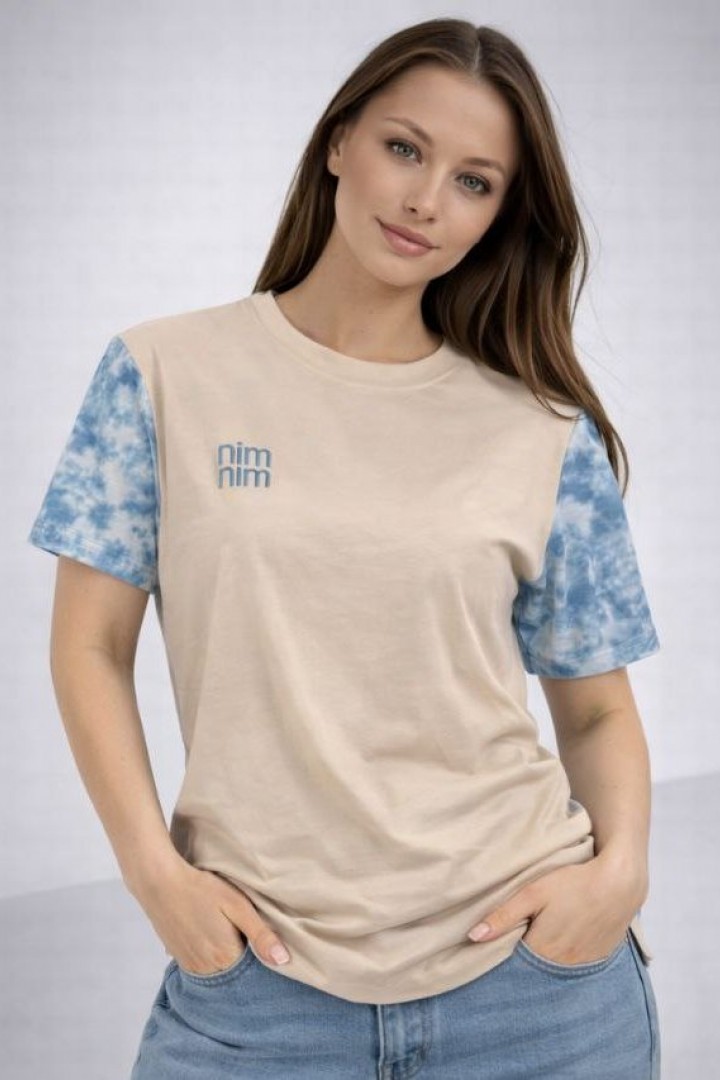 Футболка оверсайз с нашивкой MIK-2516.2515A199