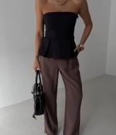 Корсетный топ с открытыми плечами MIK-1721A290