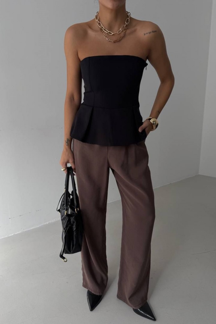 Корсетный топ с открытыми плечами MIK-1721A290