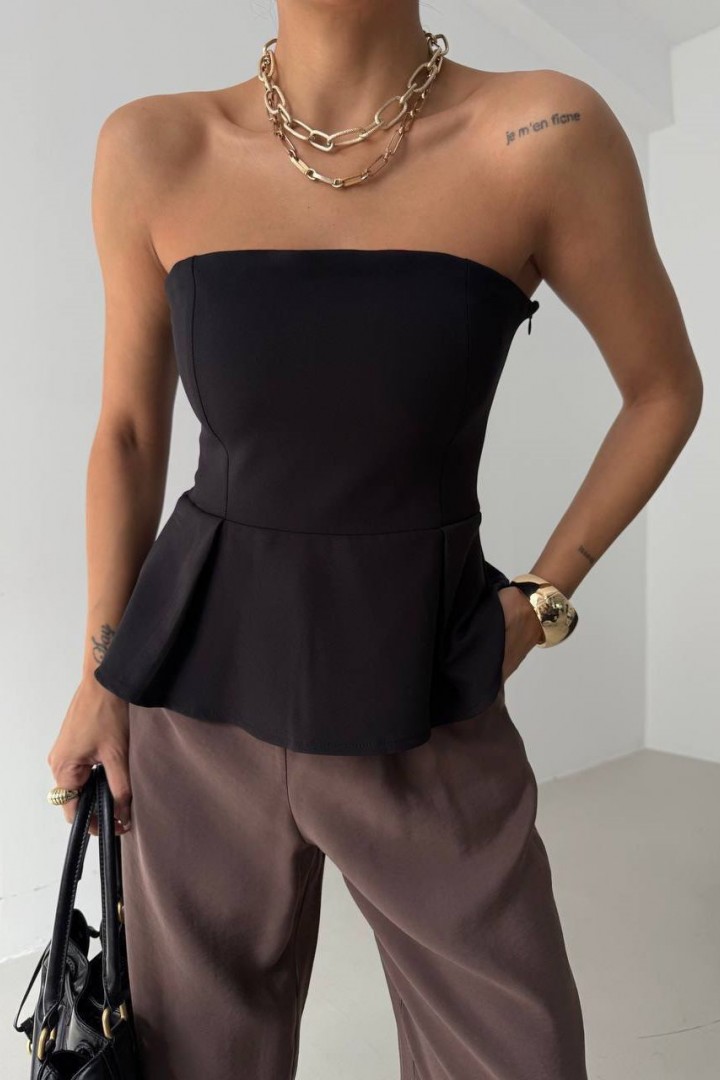 Корсетный топ с открытыми плечами MIK-1721A290