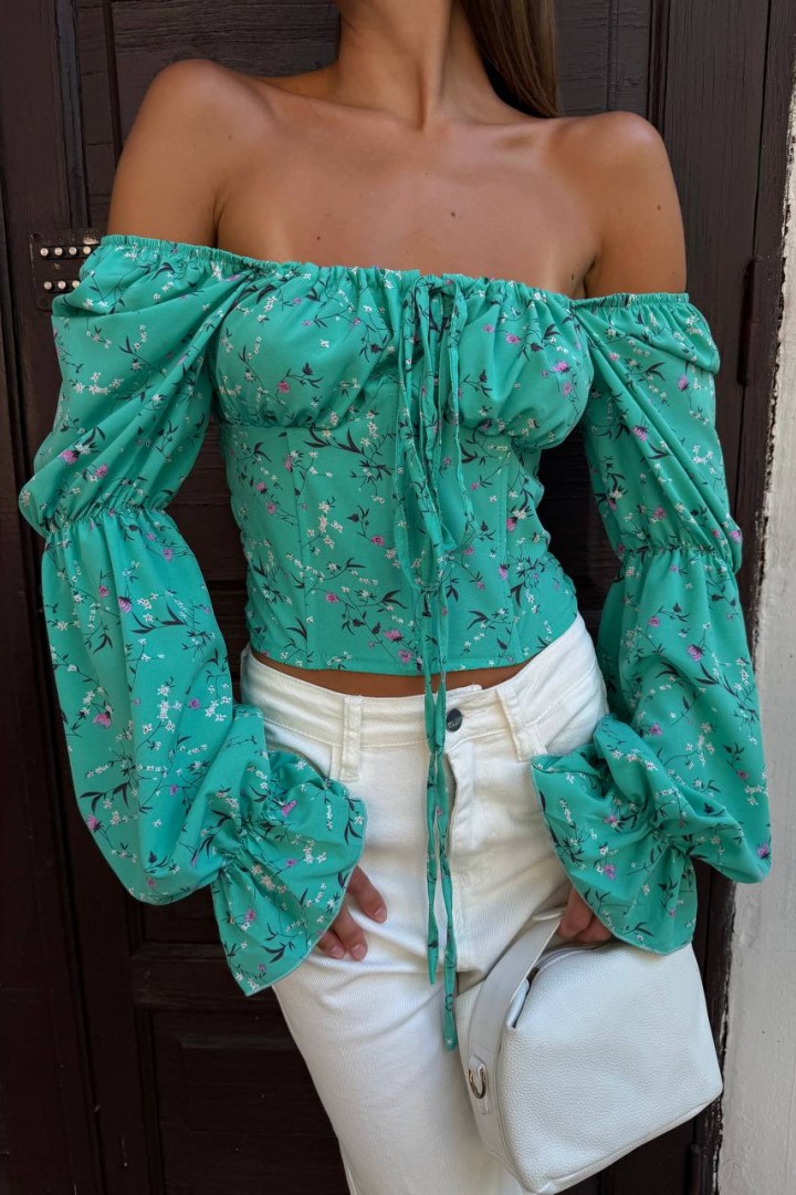 Блуза с открытыми плечами  MSM-267A380