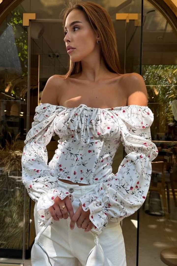 Блуза с открытыми плечами  MSM-267A380