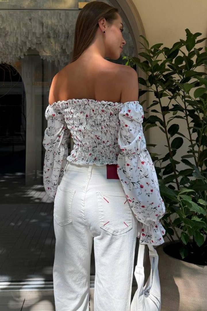 Блуза с открытыми плечами  MSM-267A380