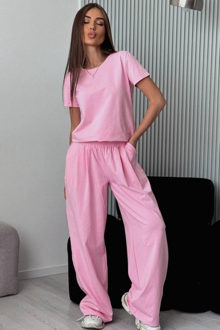 Костюм футболка с широкими штанами  JK-0131A599