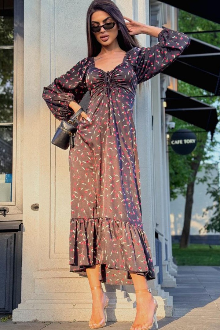 Шёлковое платье  MB-57A700