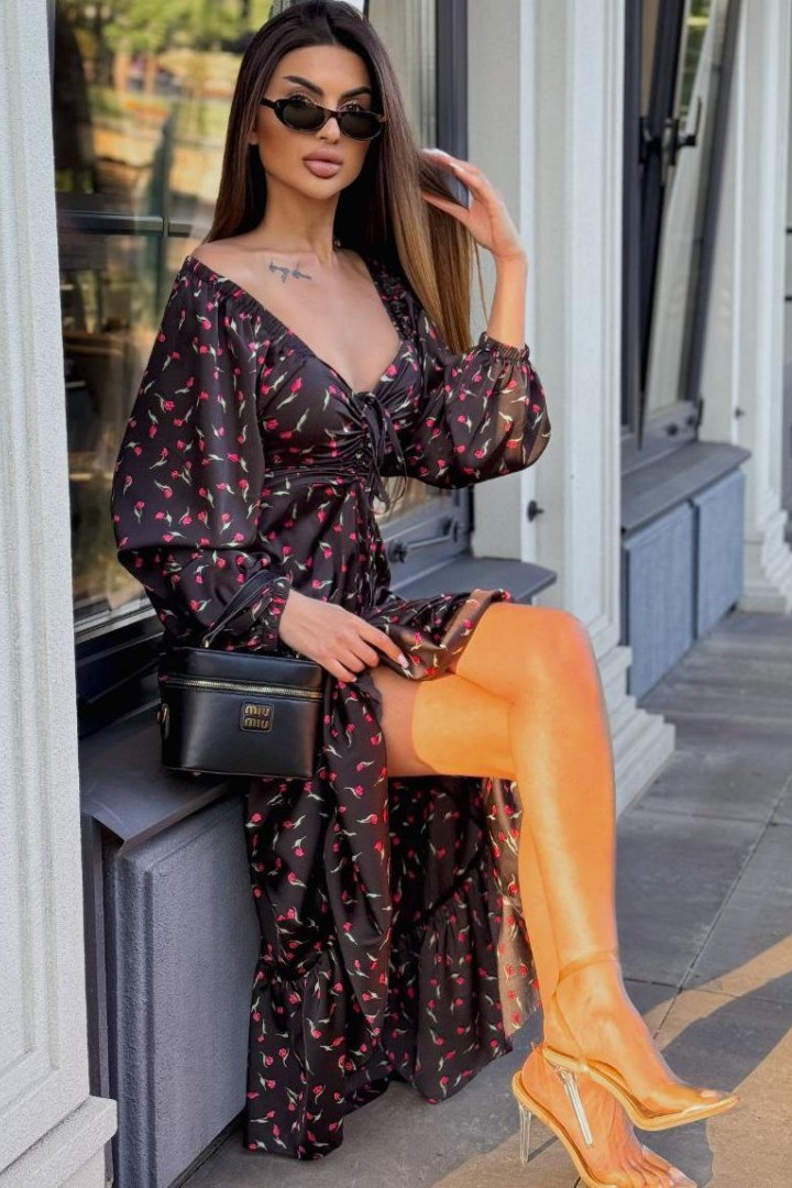 Шёлковое платье  MB-57A700