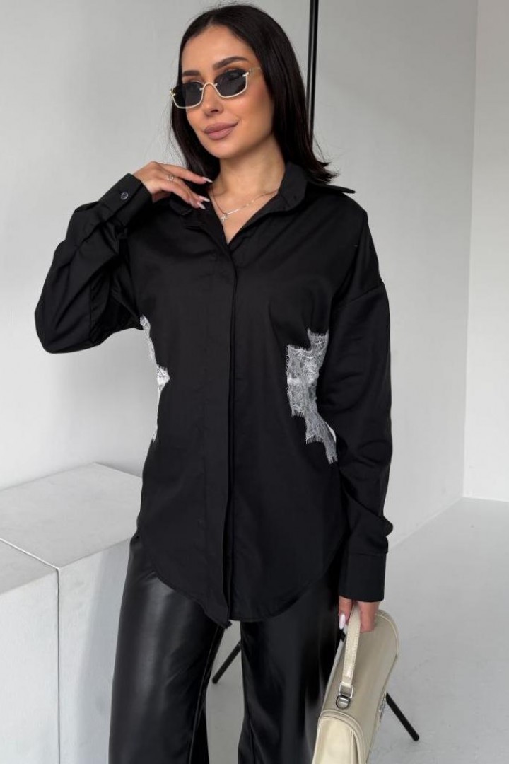 Классическая рубашка на шнуровке  MIL-260A490