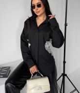 Классическая рубашка на шнуровке  MIL-260A490