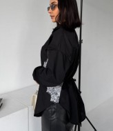 Классическая рубашка на шнуровке  MIL-260A490