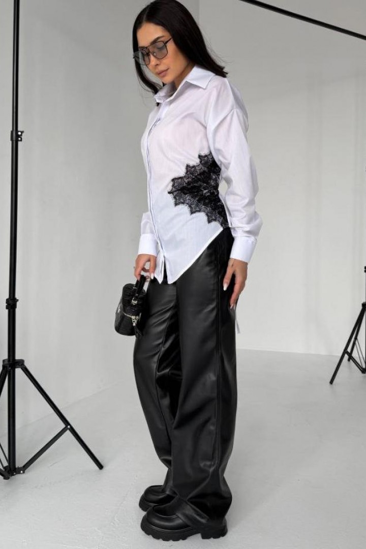 Классическая рубашка на шнуровке  MIL-260A490