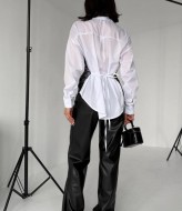 Классическая рубашка на шнуровке  MIL-260A490