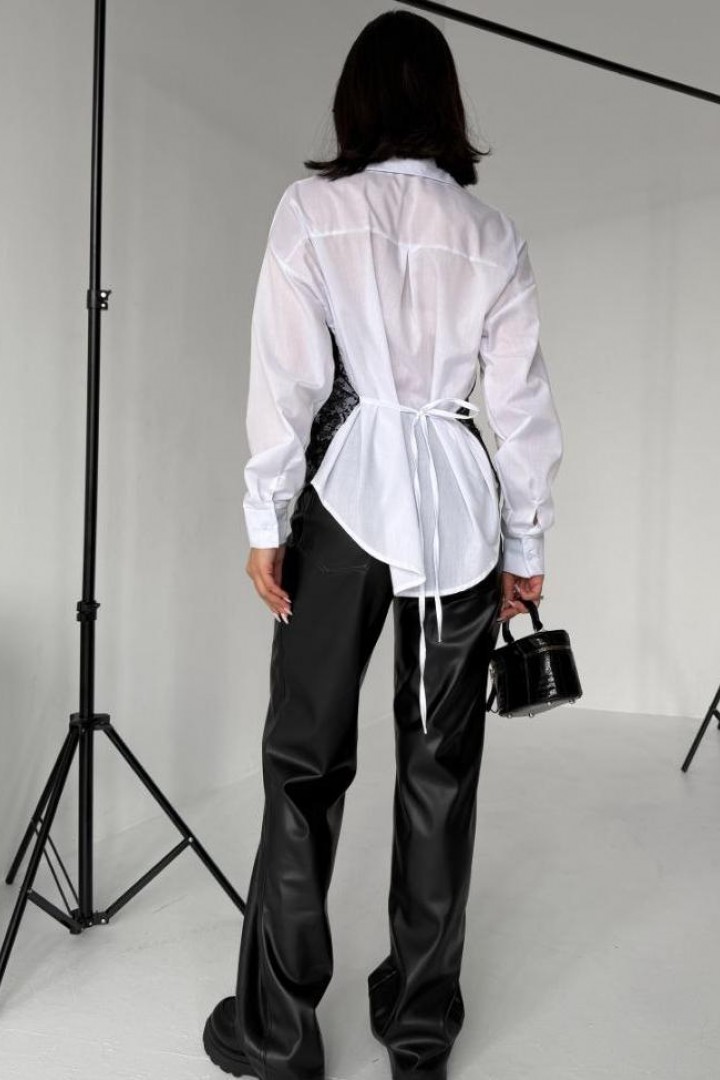 Классическая рубашка на шнуровке  MIL-260A490