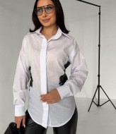 Классическая рубашка на шнуровке  MIL-260A490